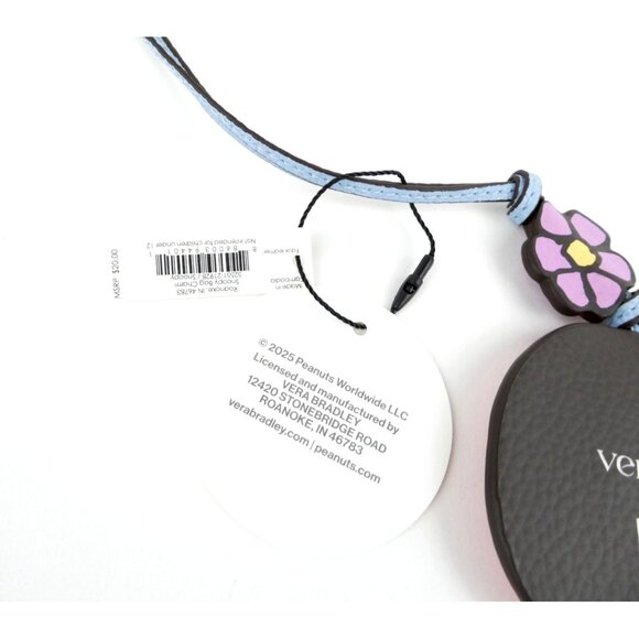 Vera Bradley Peanuts Snoopy Bag Charm NWT - Picture 3 of 5